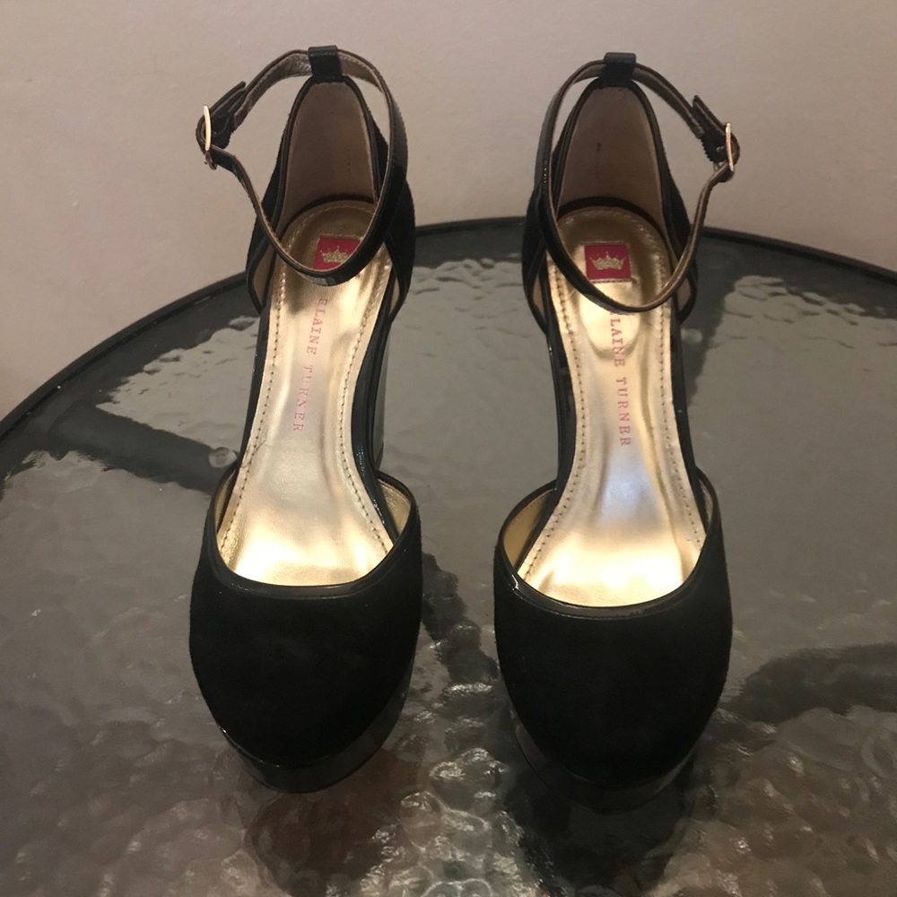 Elaine Turner Wedges 6.5 (Never Worn)